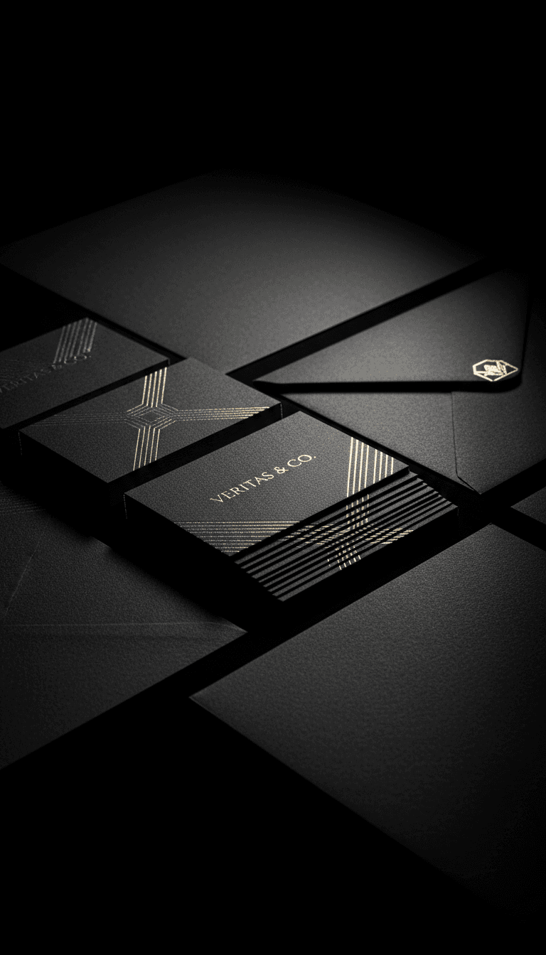 Finished brand identity materials and printed collateral